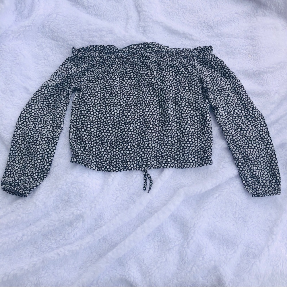 Boho festival daisy flower crop top